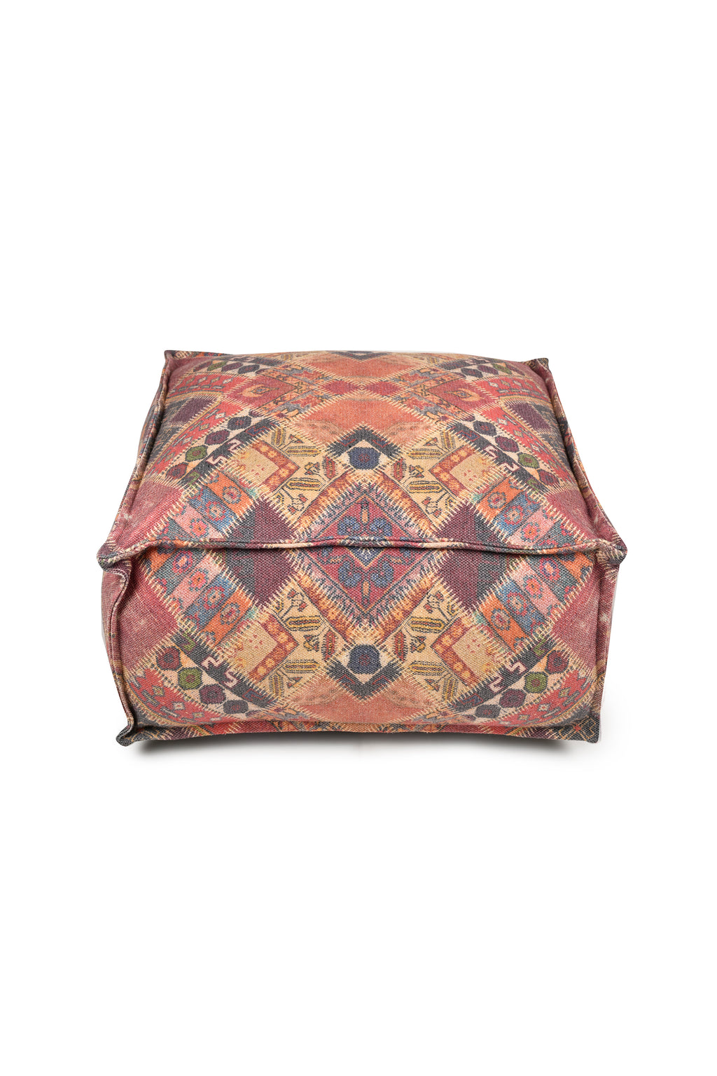 Heritage Geometric Charm Pouf