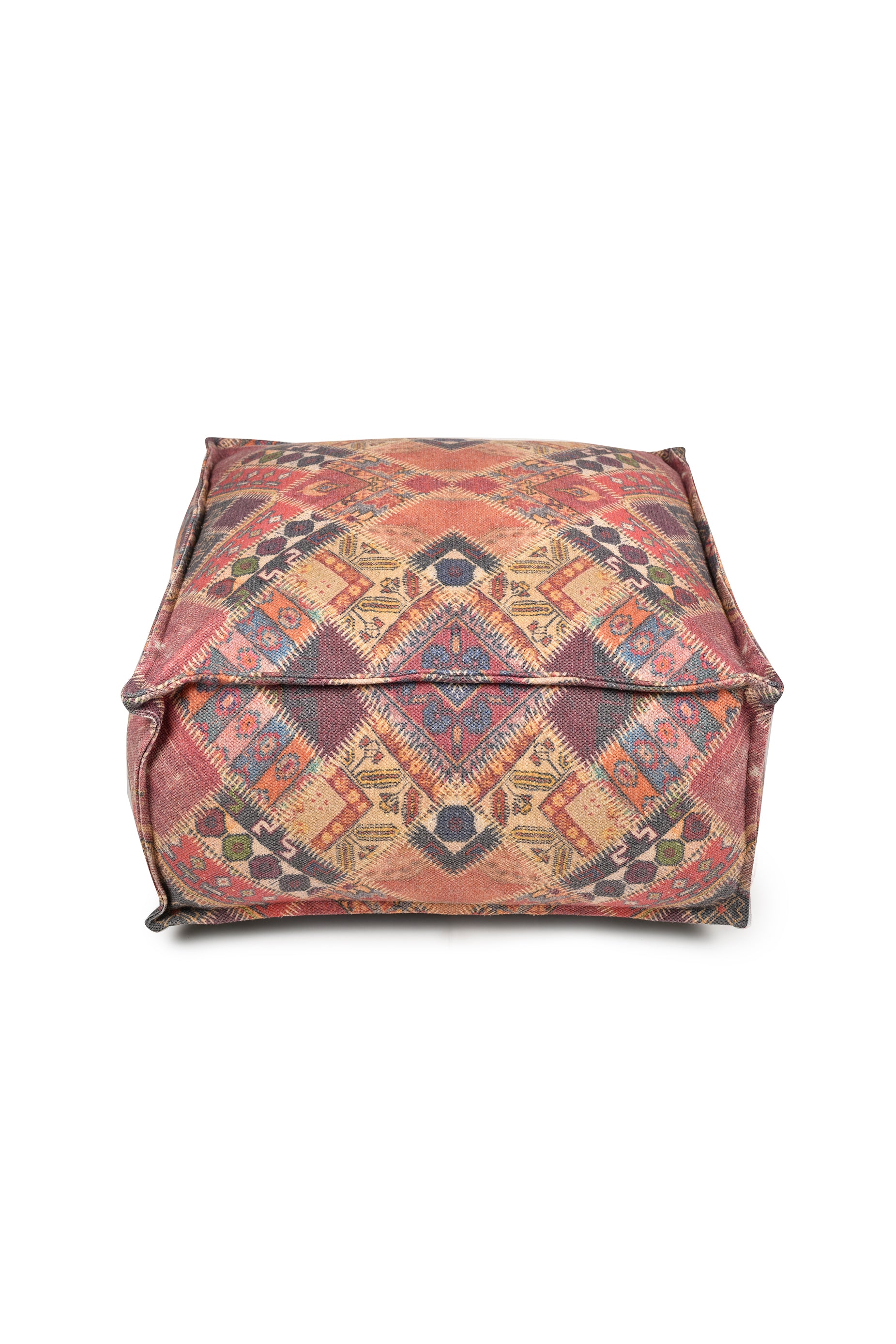 Heritage Geometric Charm Pouf