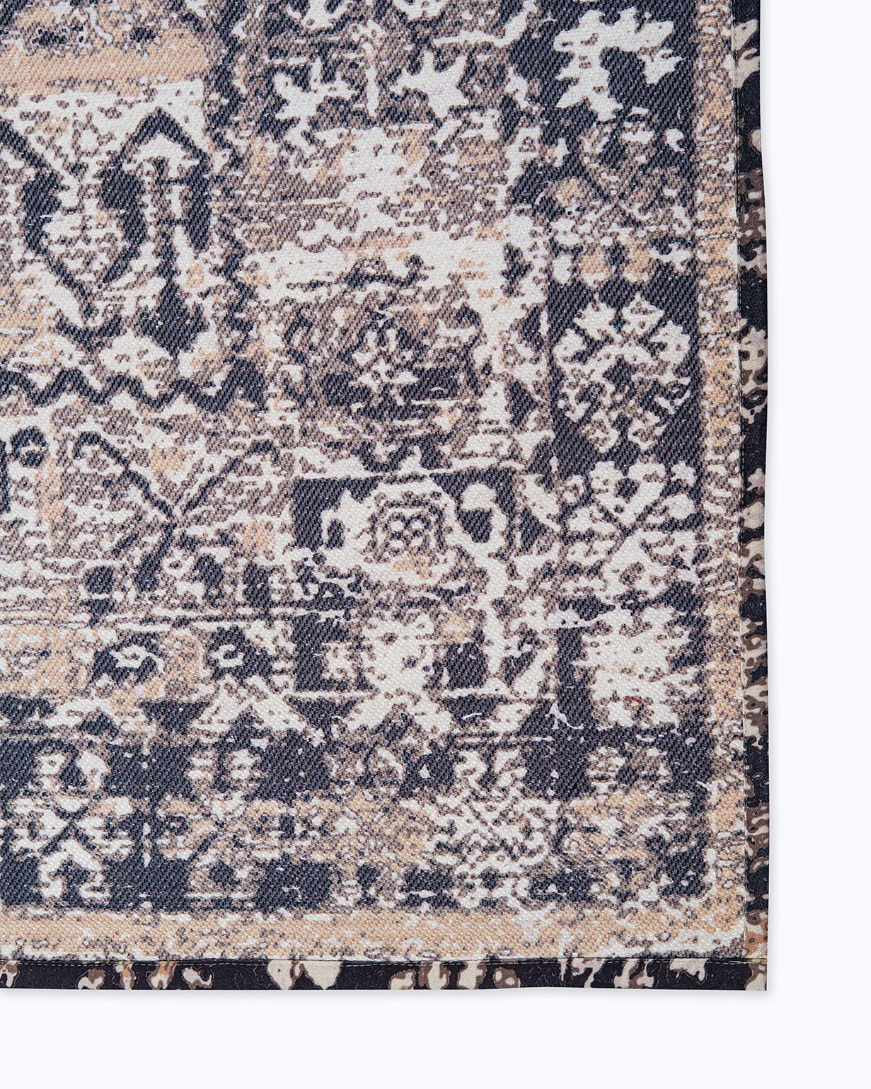 Charcoal Delight Digital Printed Rug