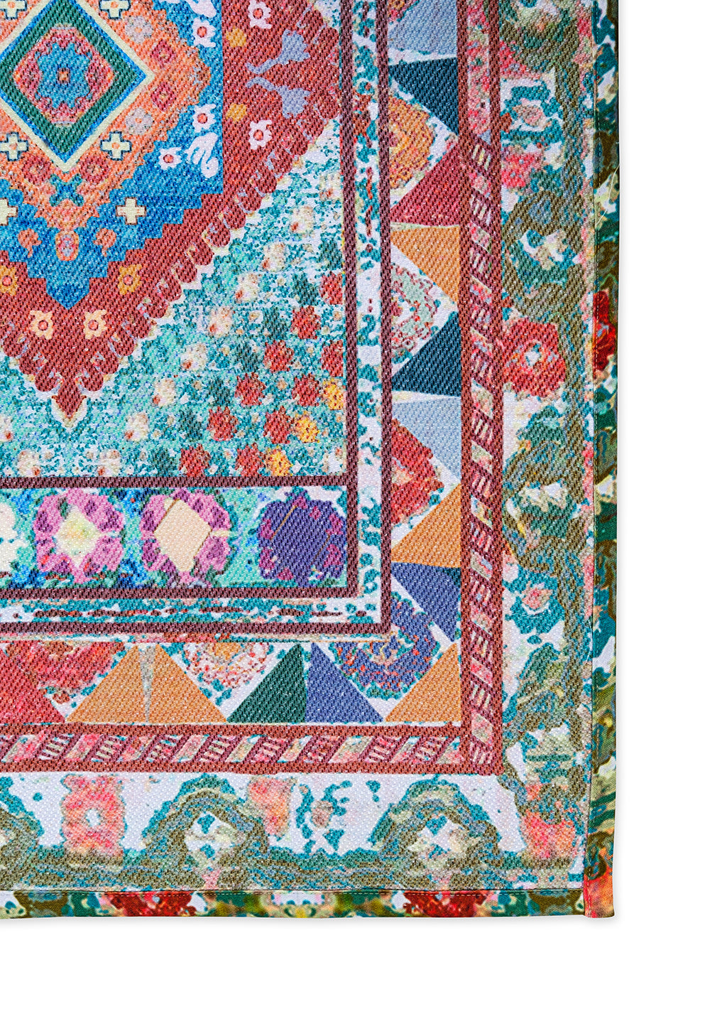 Green Diamond Digital Printed Rug