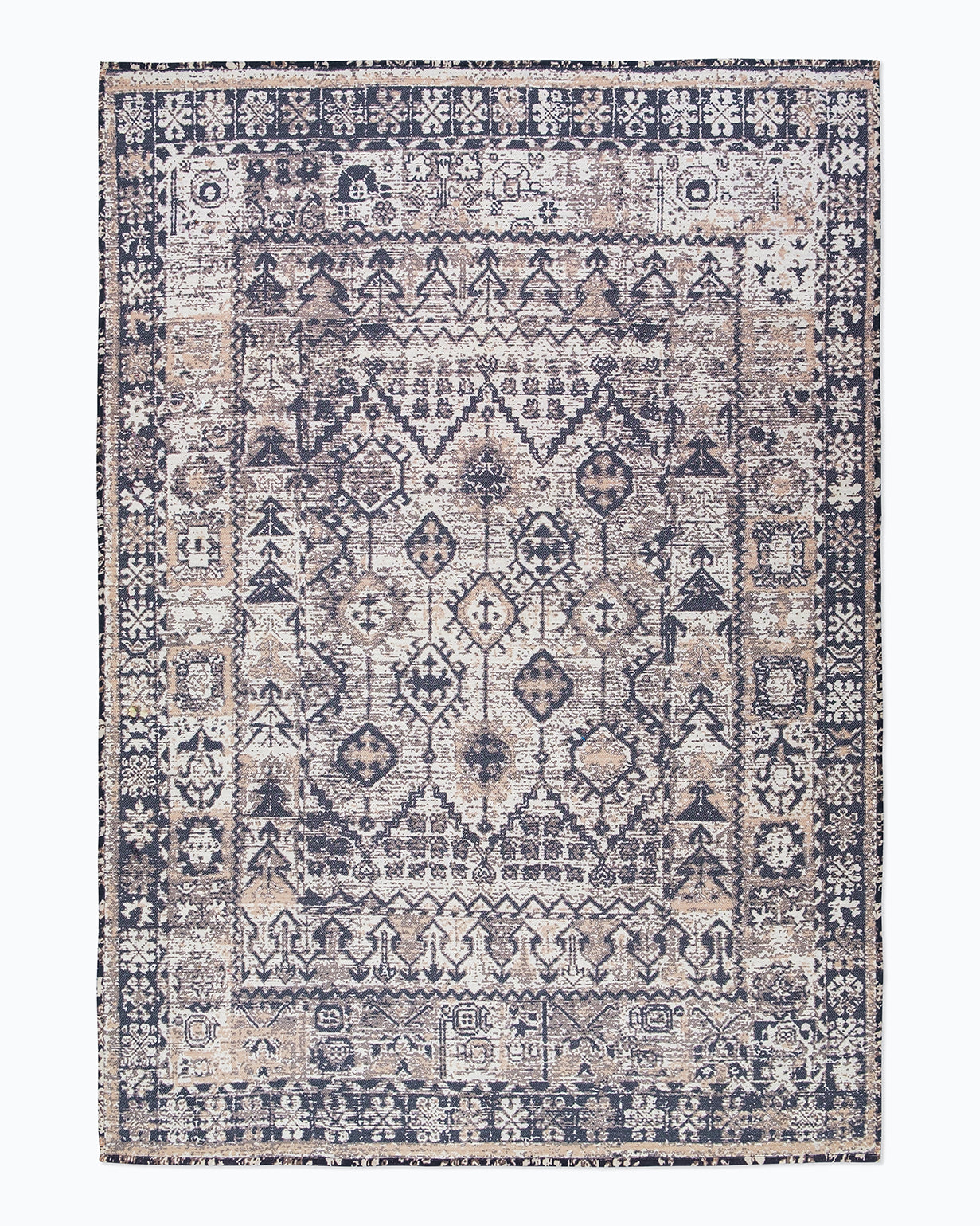 Charcoal Delight Digital Printed Rug