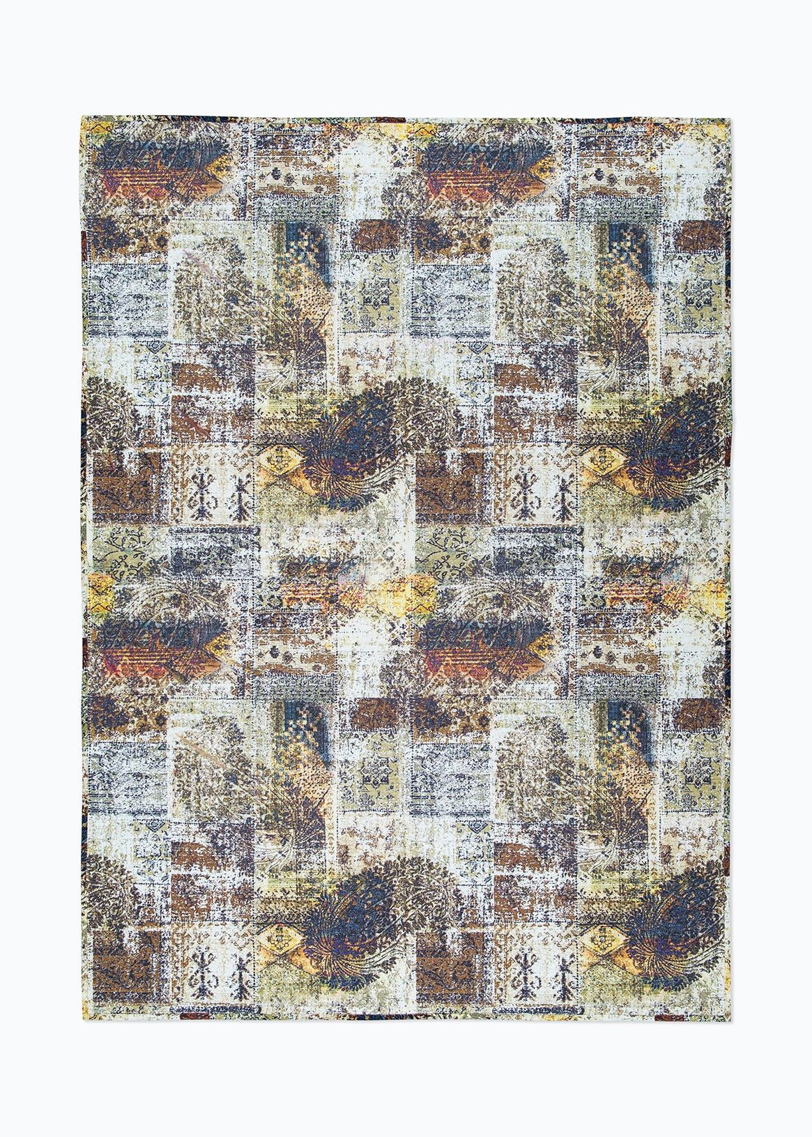 Leaf Medlay Digital Print Rug