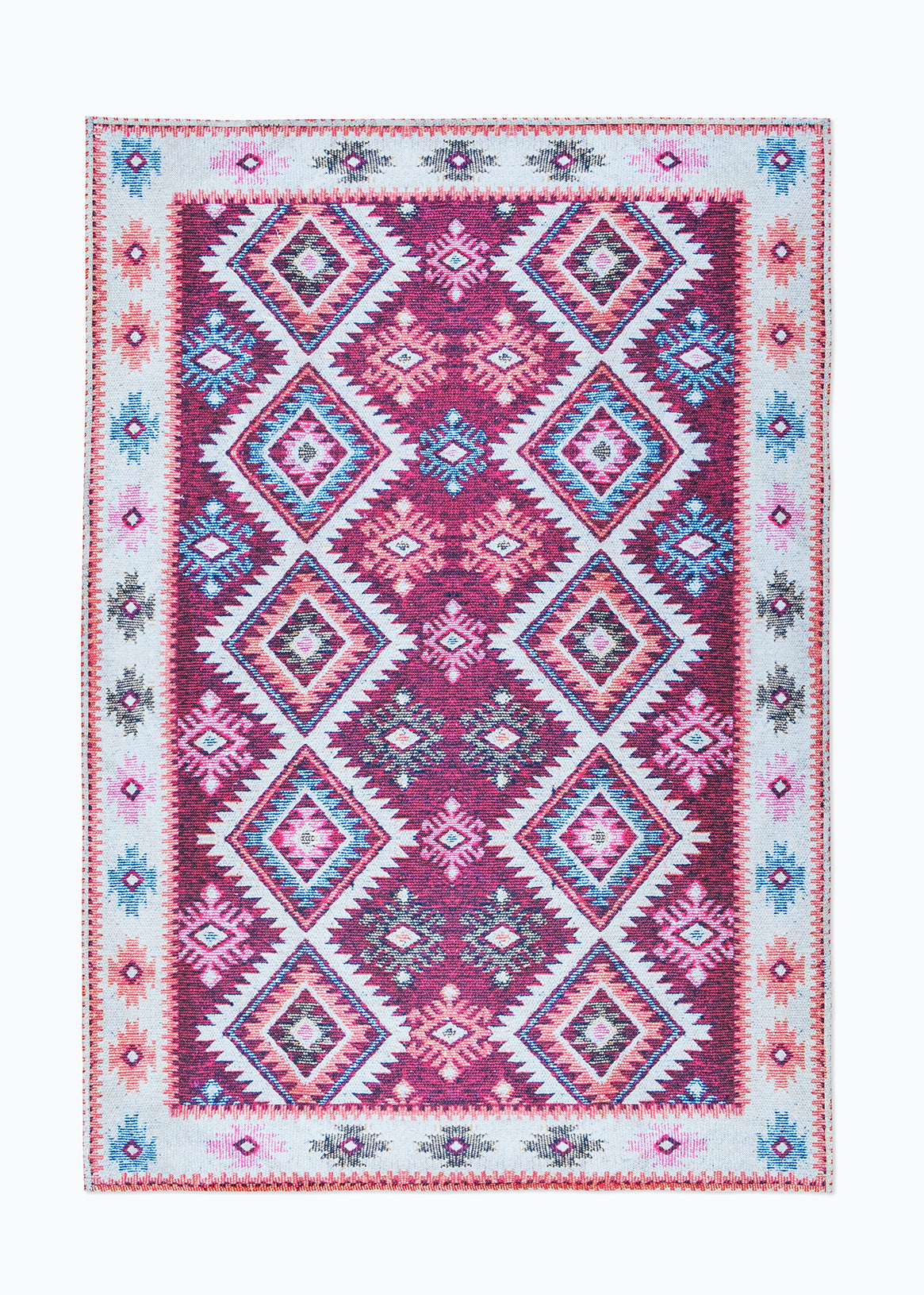 Pink Fusion Digital Print Rug