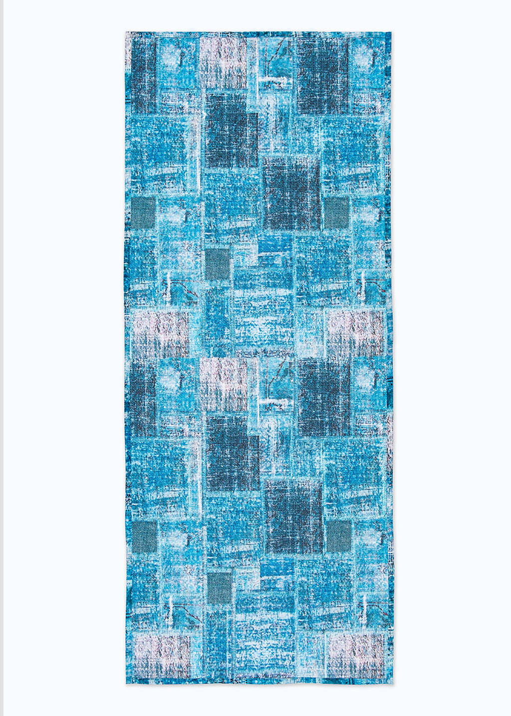 Blue Patch Digital Print Rug
