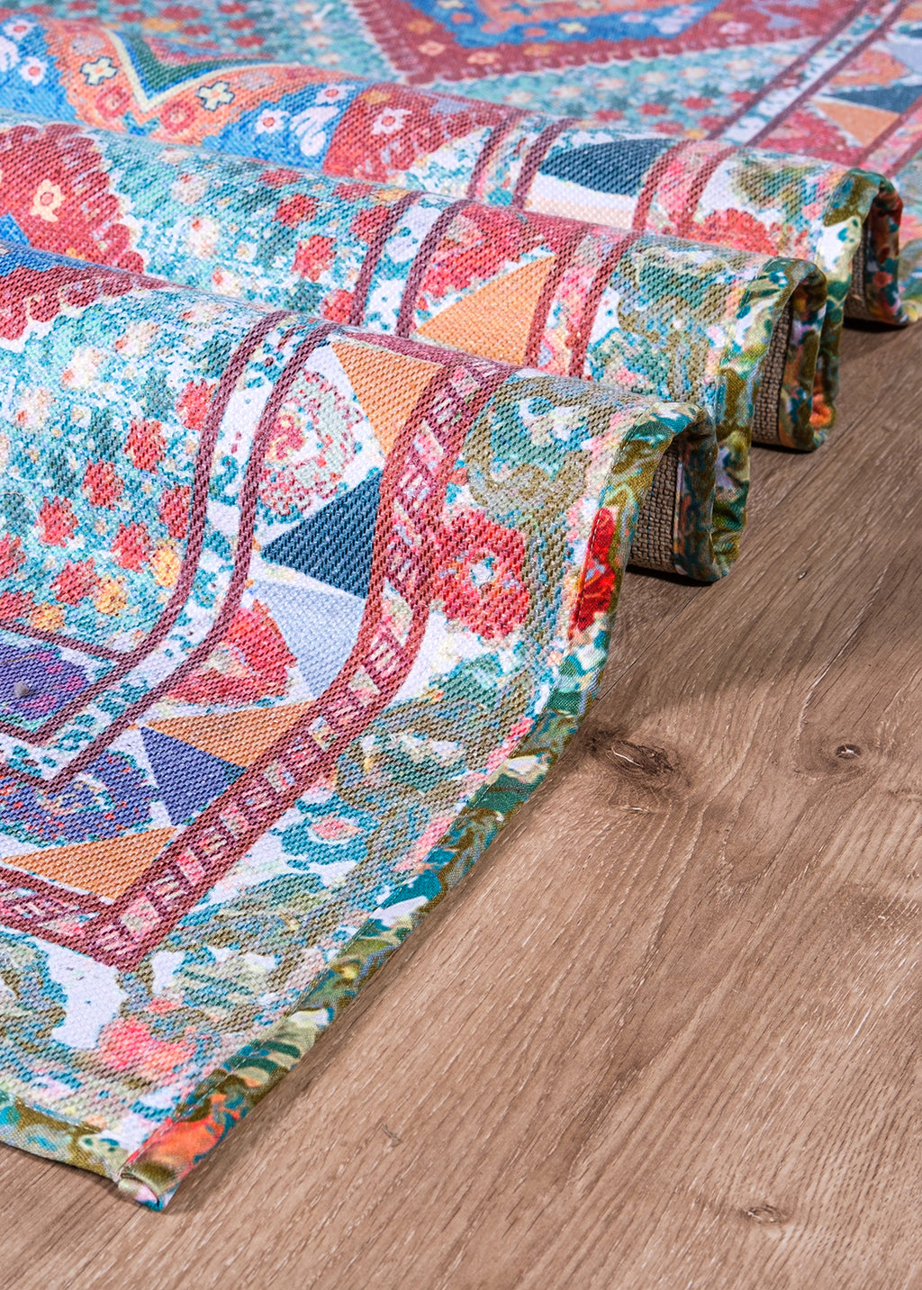 Green Diamond Digital Printed Rug