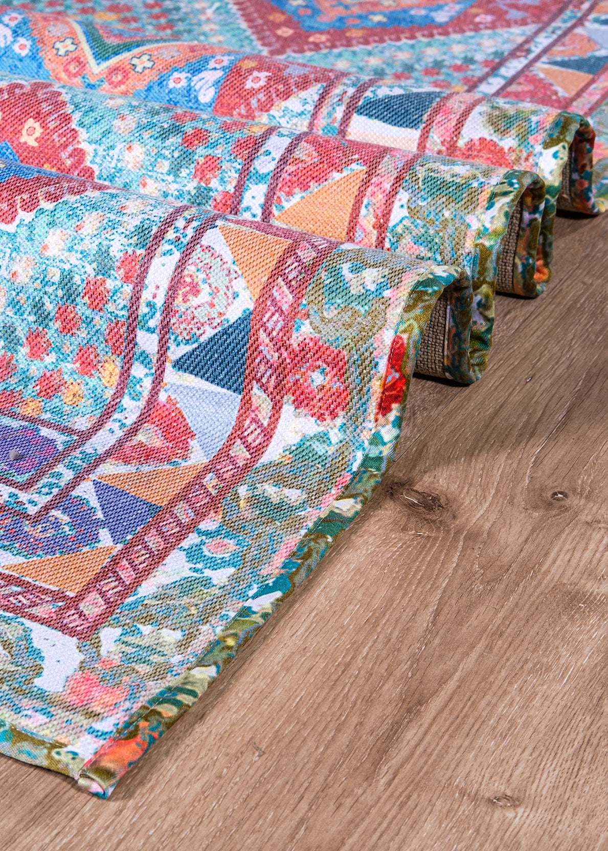 Green Diamond Digital Printed Rug