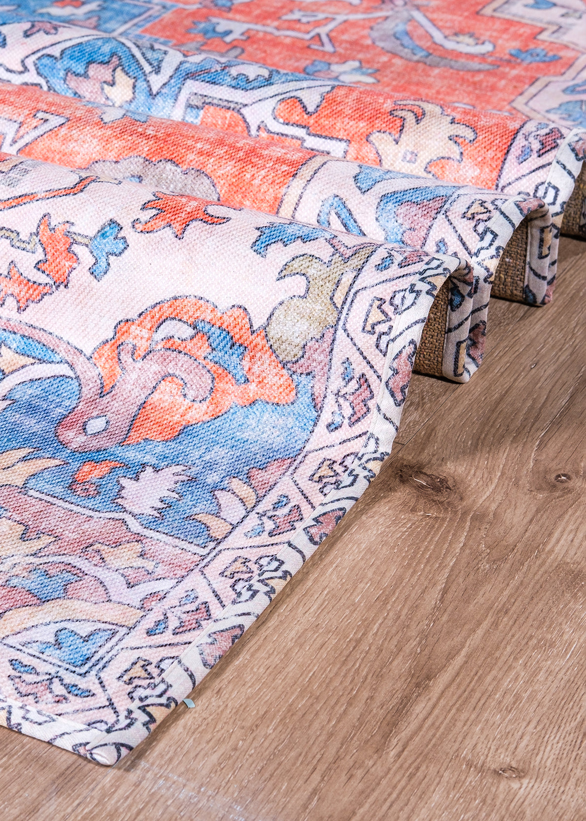 Orange Fusion Digital Print Rug