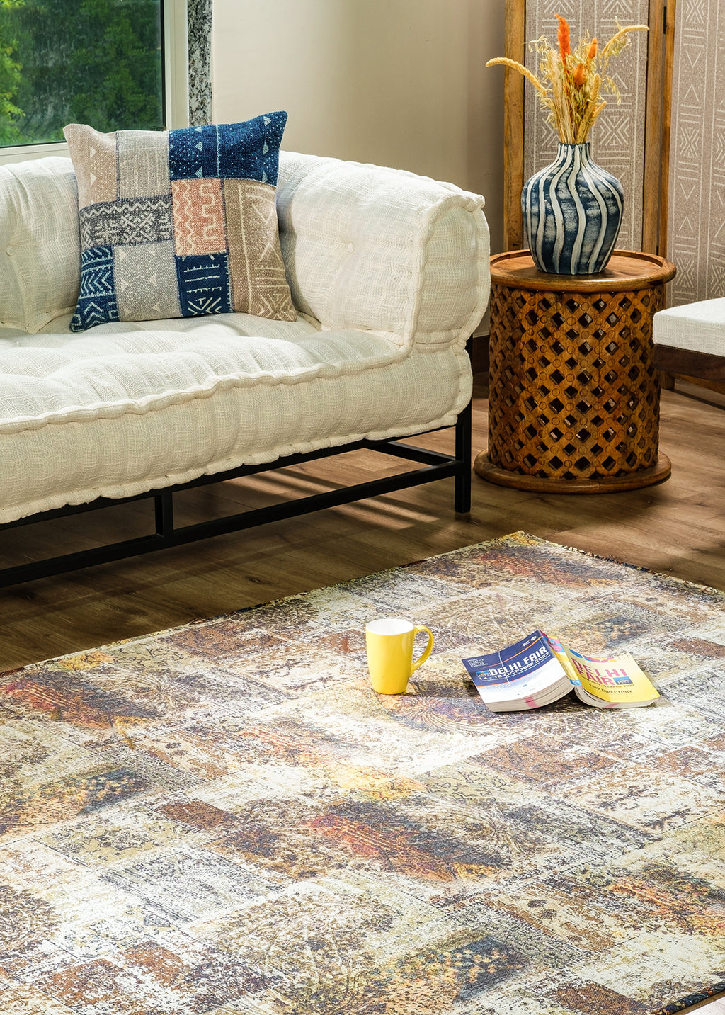 Leaf Medlay Digital Print Rug