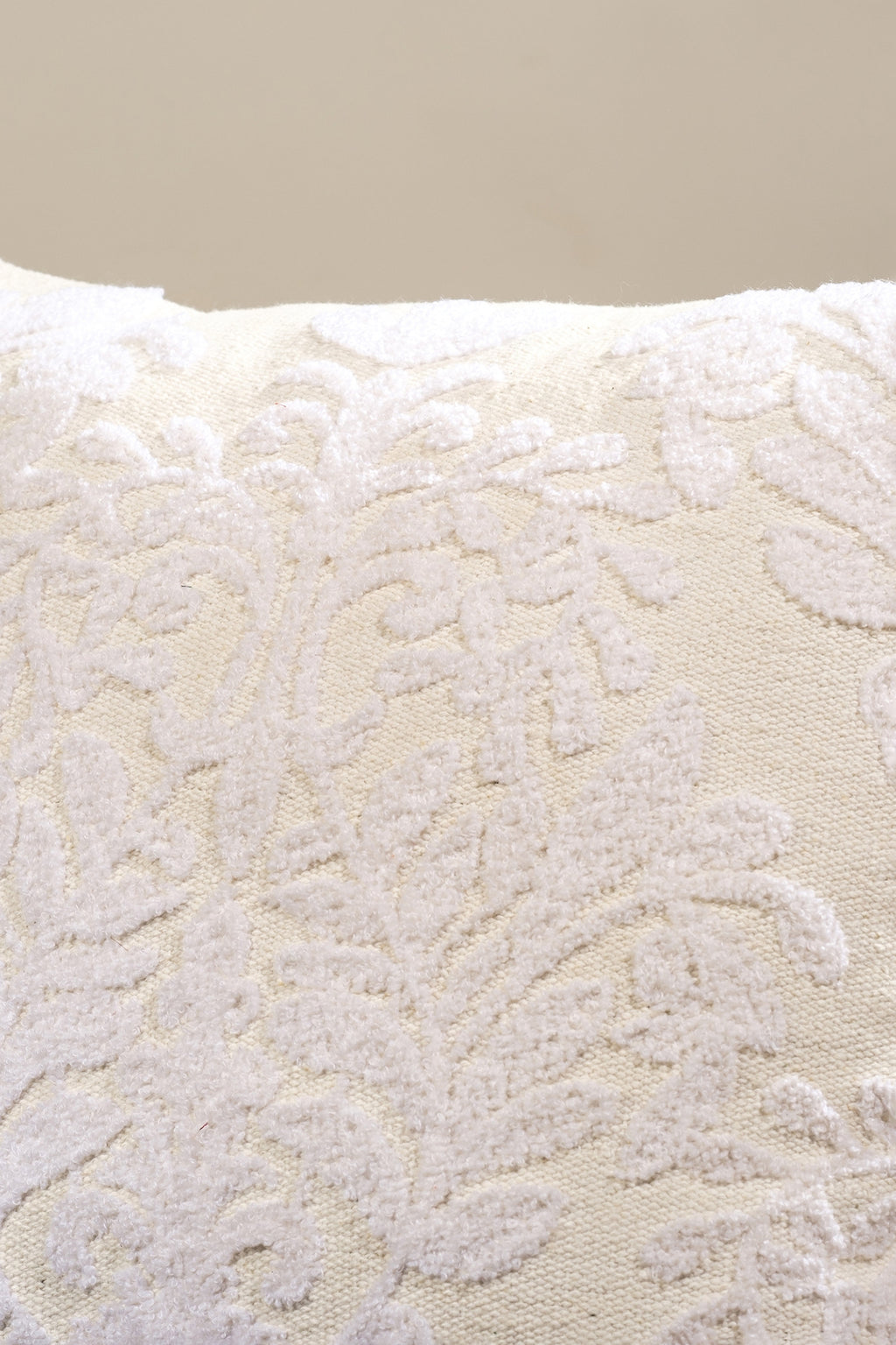 Ivory Elegance Cushion Cover
