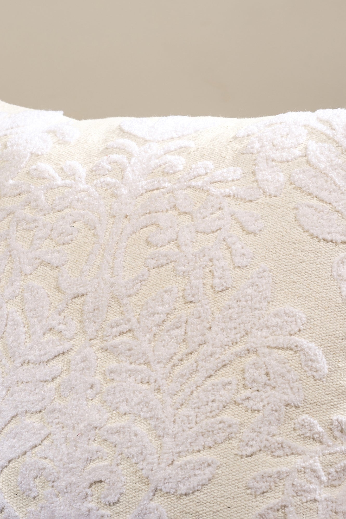 Ivory Elegance Cushion Cover
