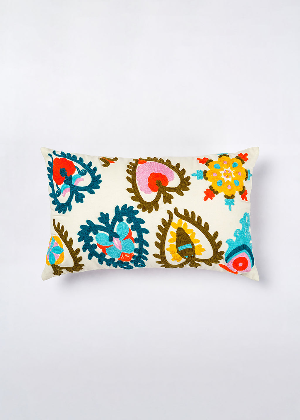 Boho Bloom Lumbar Cushion Cover