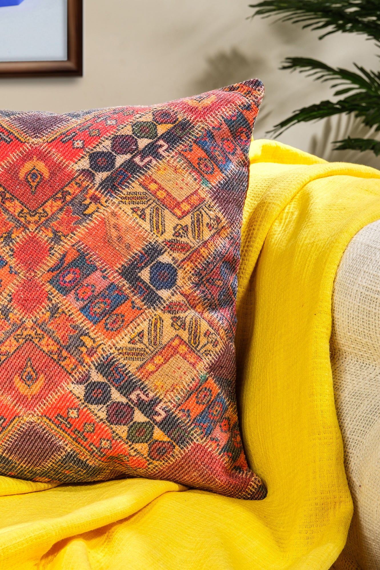 Aztec Flame Cushion Cover