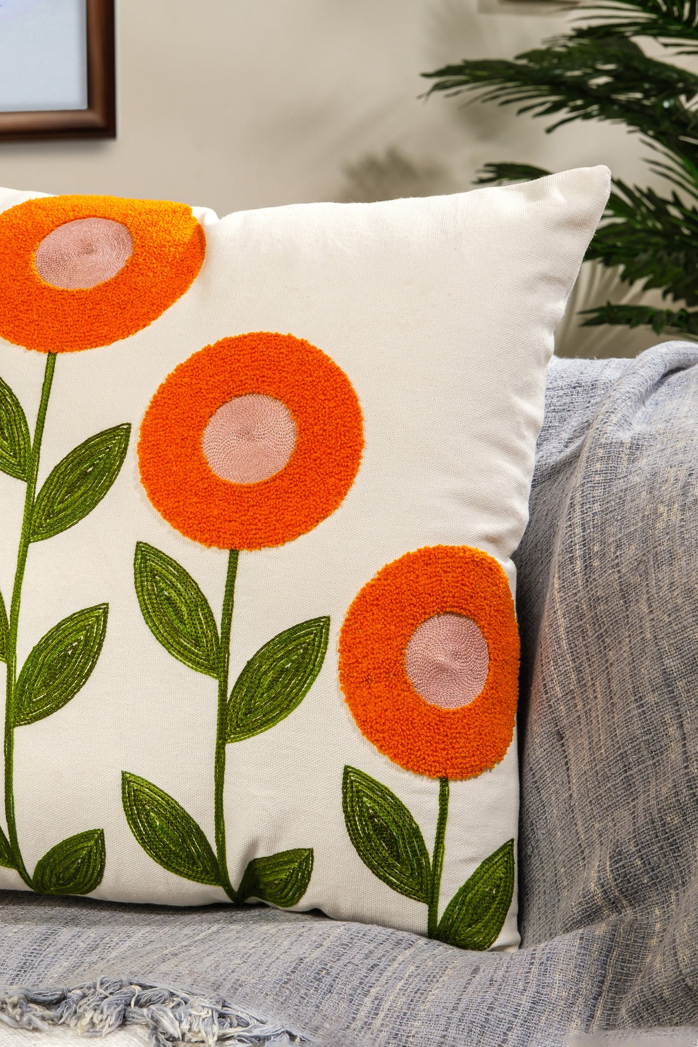 Sunny Bloom Cushion Cover