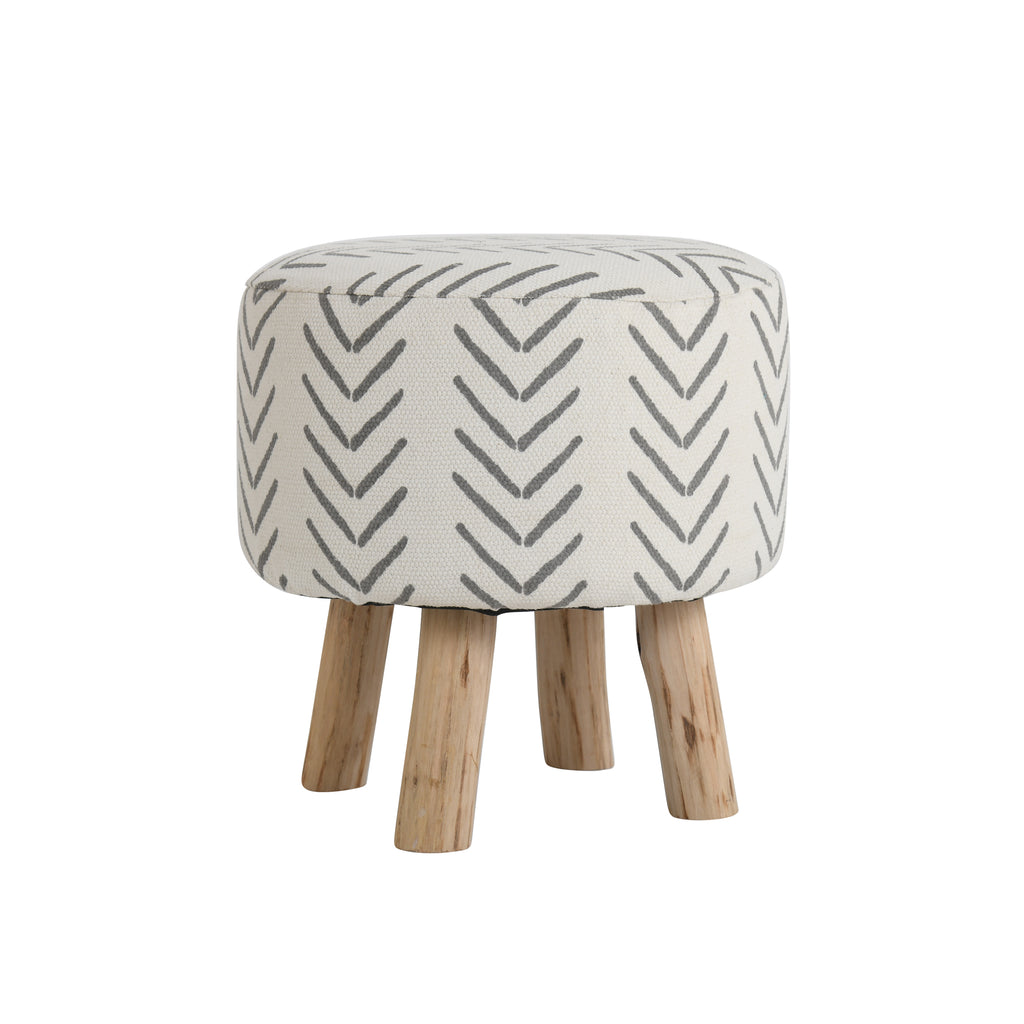 Ashele Wooden Stool set of 2 Pcs