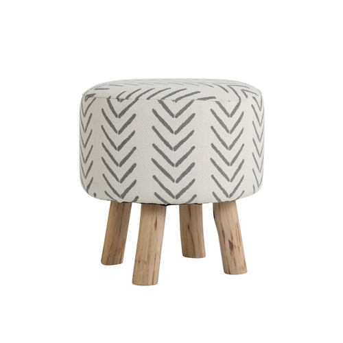 Ashele Wooden Stool set of 2 Pcs