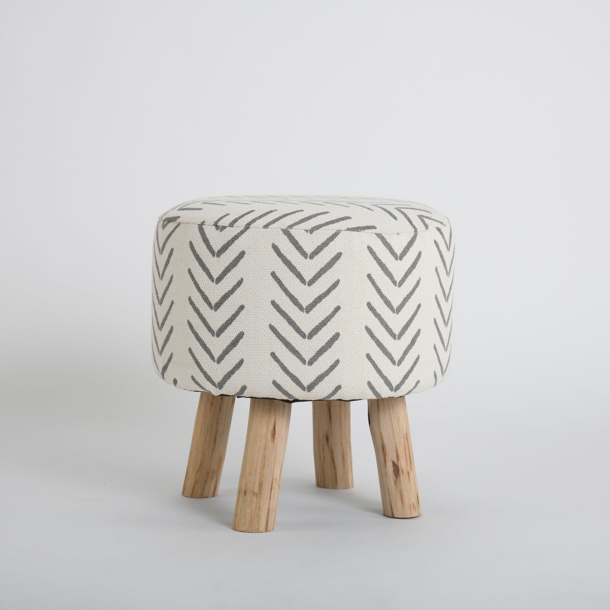 Ashele Wooden Stool set of 2 Pcs