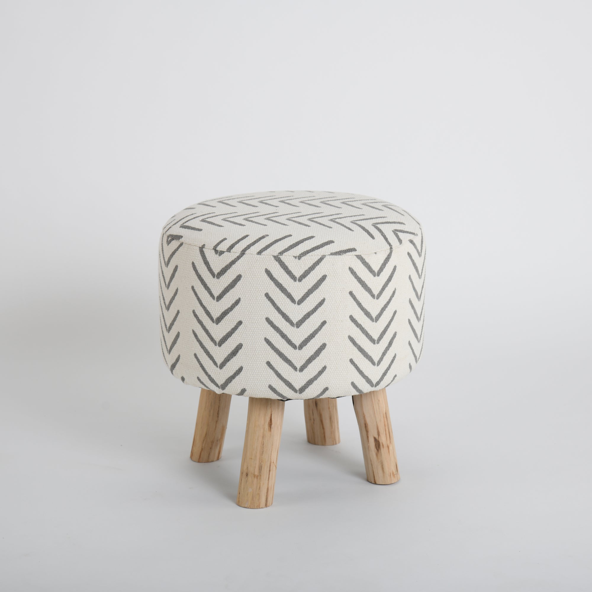 Ashele Wooden Stool set of 2 Pcs