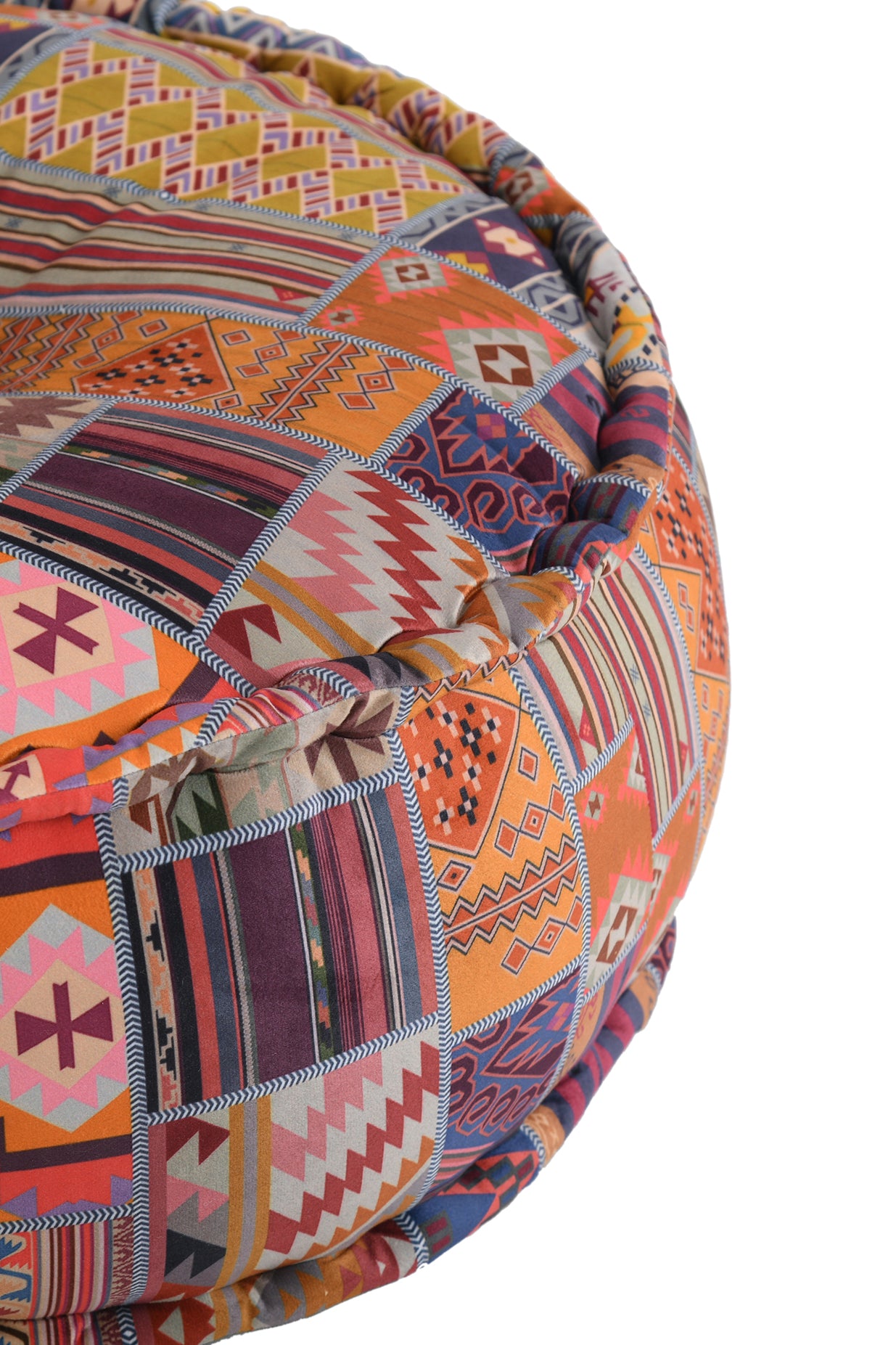 Boho Mosaic Pouf