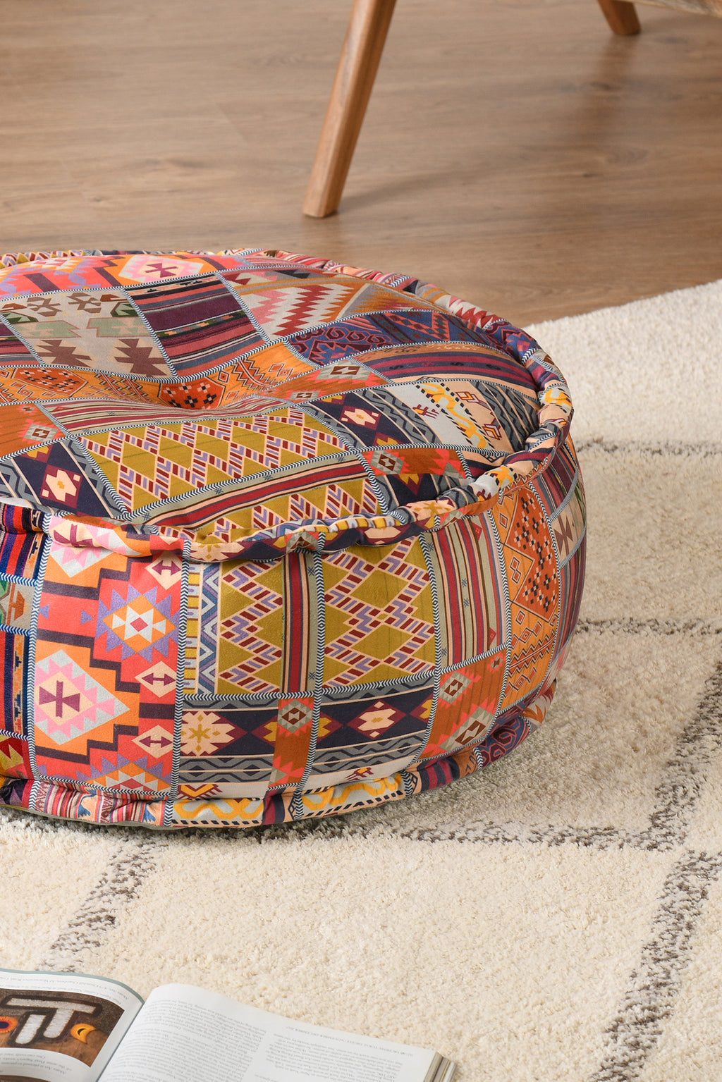 Boho Mosaic Pouf