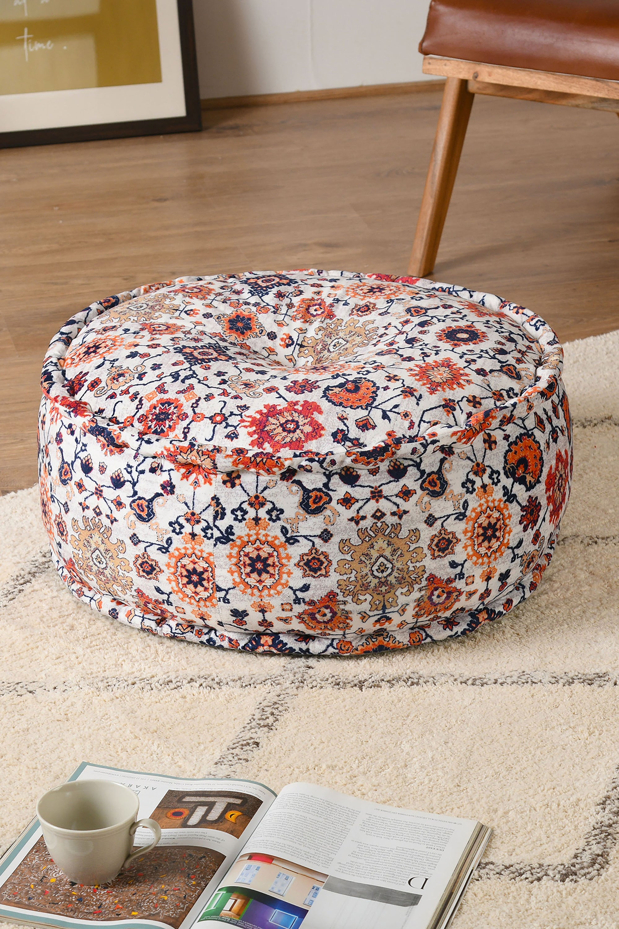 Persian Bloom Pouf