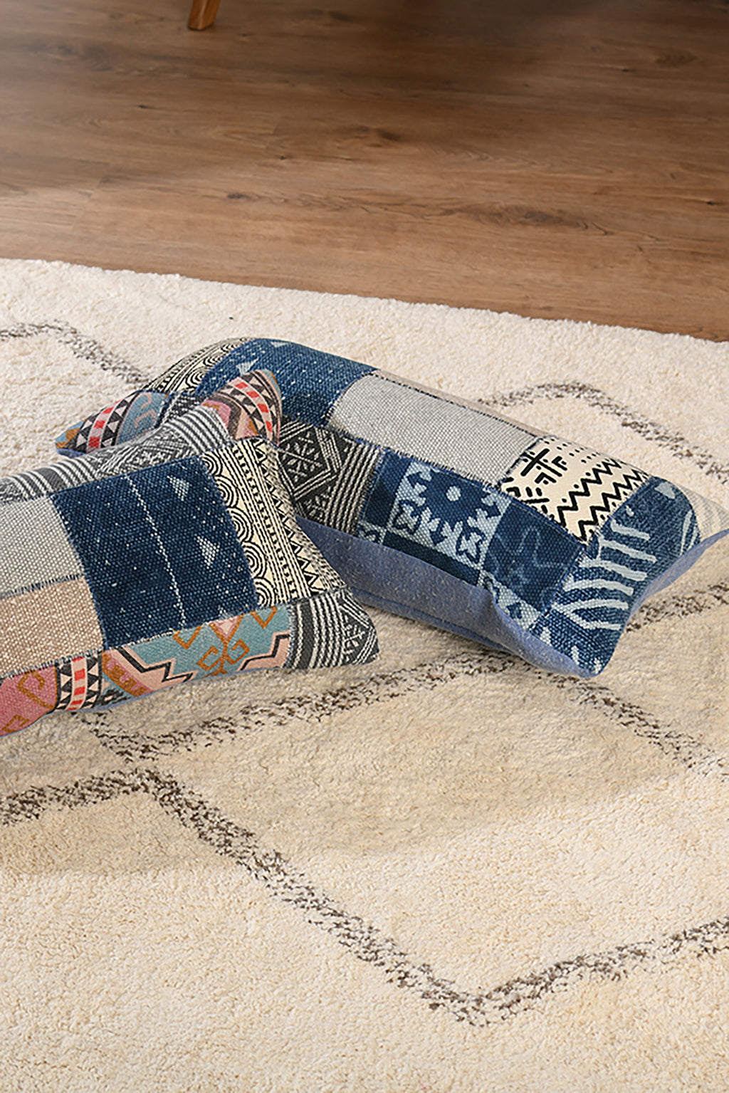 Boho Patch Luxe Cushion Cover