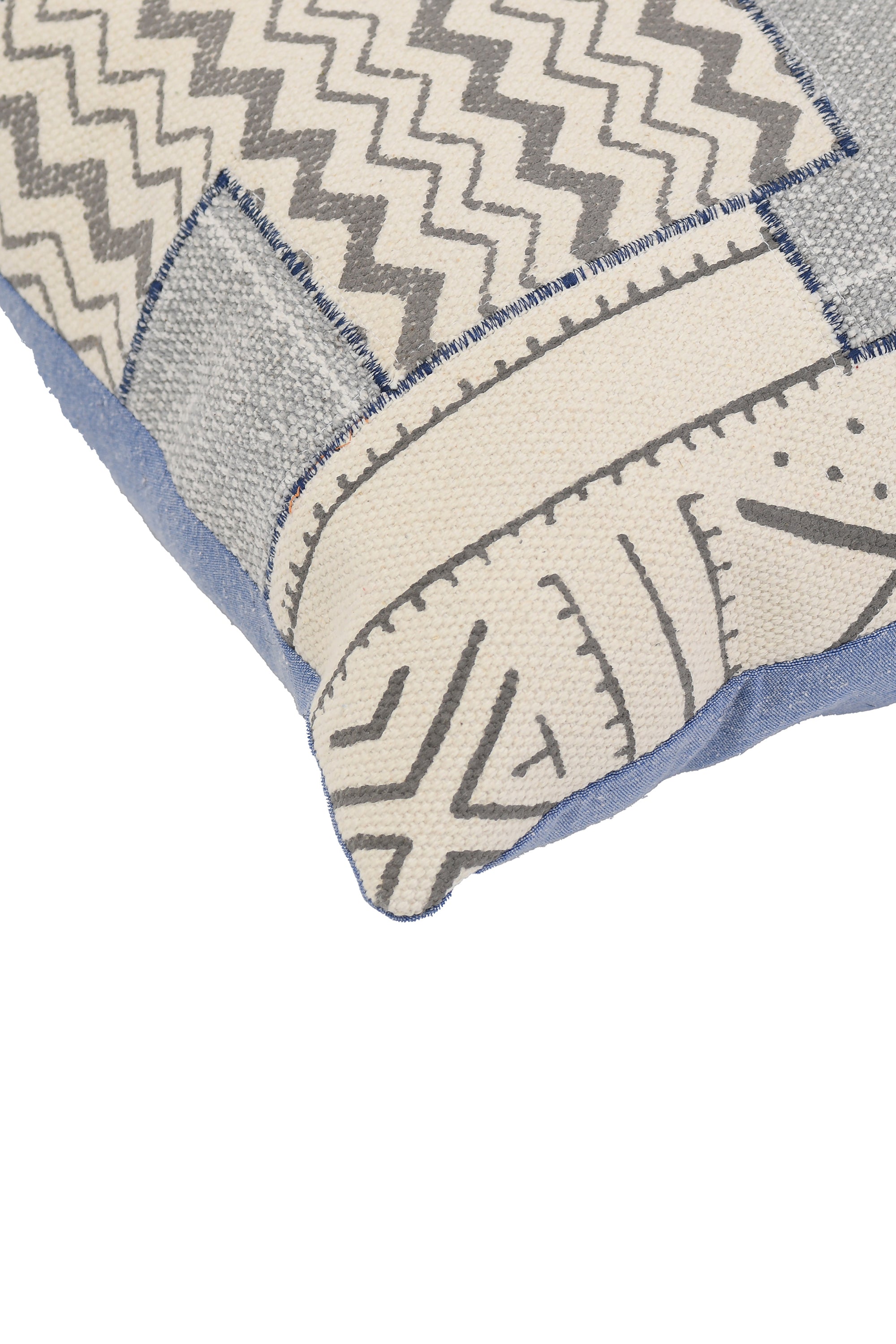 Zigzag Patch Cushion Cover