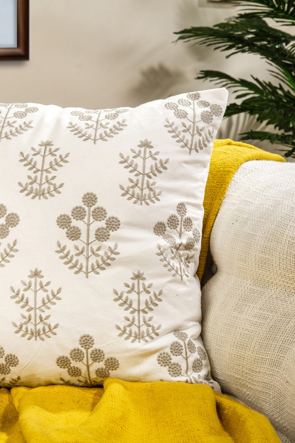 Floral Harmony Cushion Cover