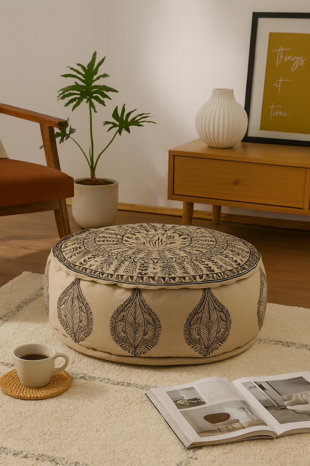 Heritage Mandala Pouf